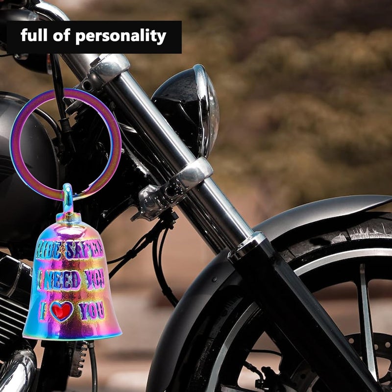 CYZBTBl Motorcycle for Bells - Motorcycle Angel Bell for Men Women,Bell Biker Accessory,Guard Riding Safety - Image 2